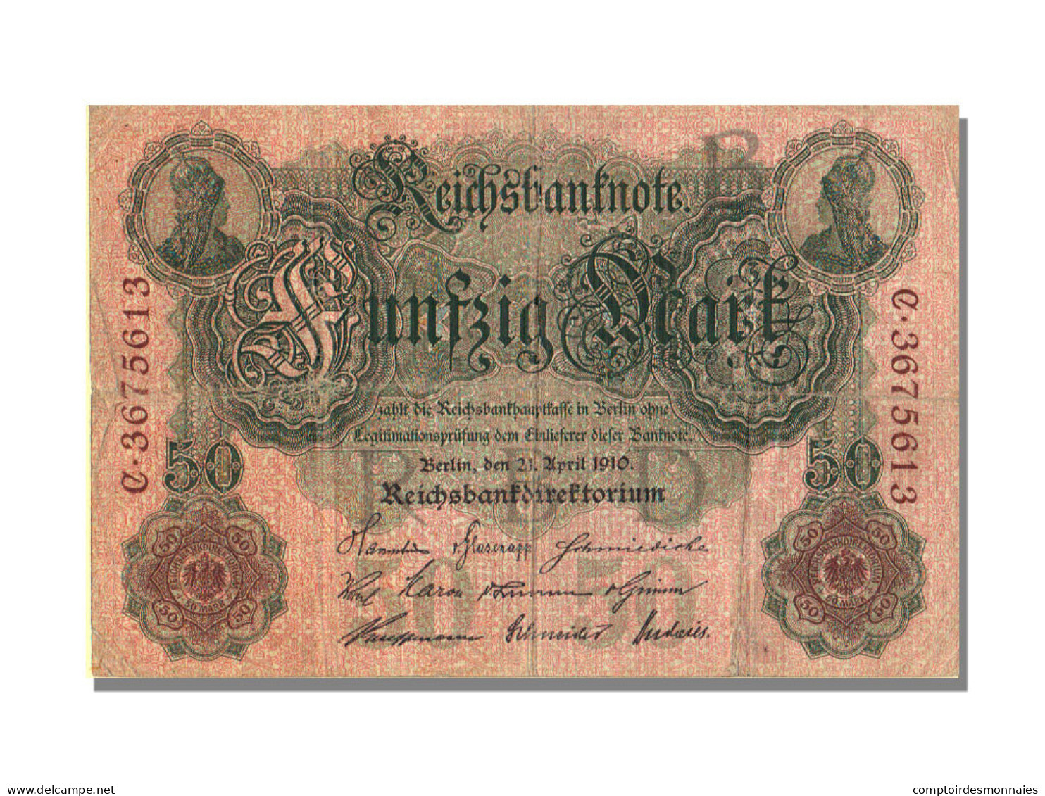 Billet, Allemagne, 50 Mark, 1910, 1910-04-21, KM:41, SUP - 50 Mark