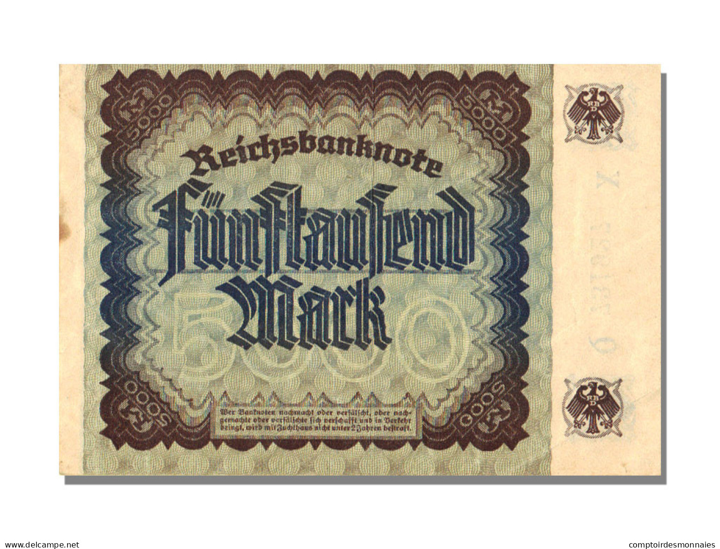 Billet, Allemagne, 5000 Mark, 1922, 1922-12-02, KM:81d, SPL - 5.000 Mark