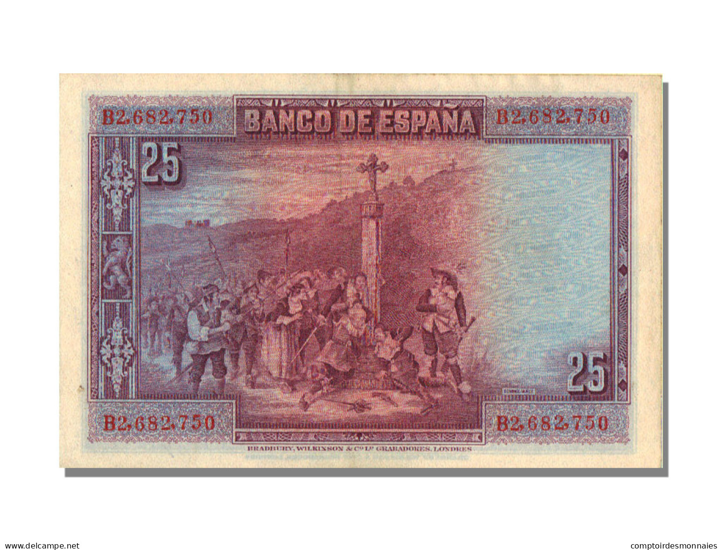 Billet, Espagne, 25 Pesetas, 1928, 1928-08-15, KM:74b, SUP - 1-2-5-25 Pesetas