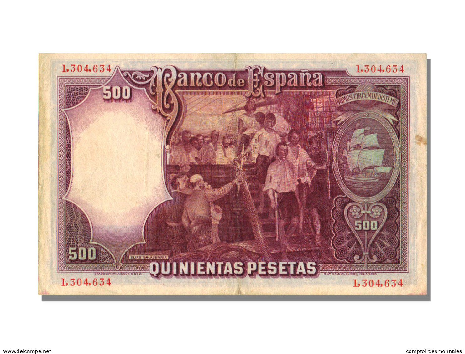 Billet, Espagne, 500 Pesetas, 1931, 1931-04-25, KM:84, TTB+ - 500 Pesetas