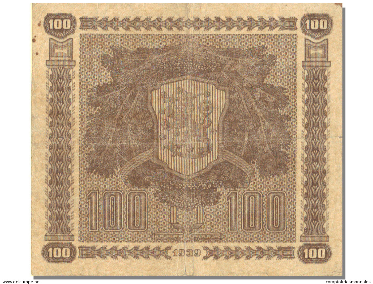 Billet, Finlande, 100 Markkaa, 1939, KM:73a, SUP - Finlande