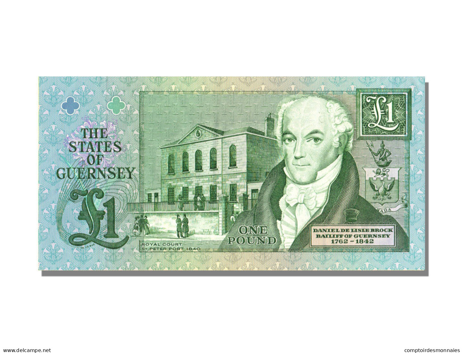 Billet, Guernsey, 1 Pound, KM:52a, NEUF - Guernsey