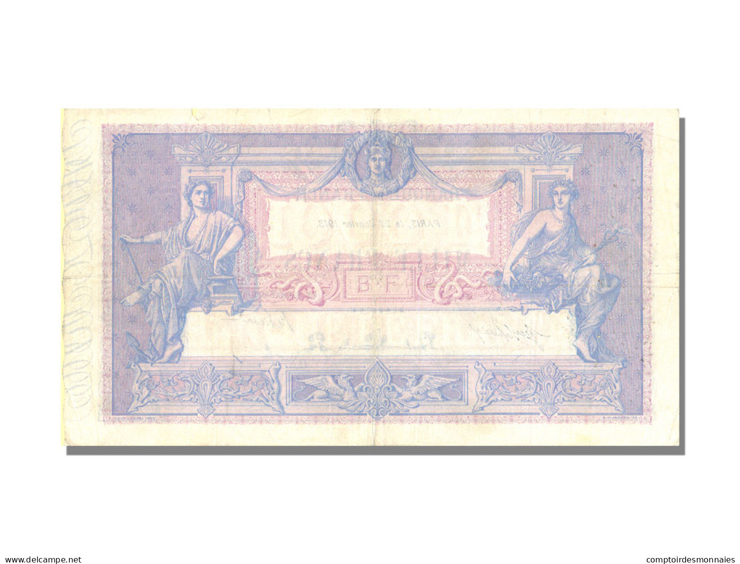 Billet, France, 1000 Francs, 1 000 F 1889-1926 ''Bleu Et Rose'', 1913 - 1 000 F 1889-1926 ''Bleu Et Rose''