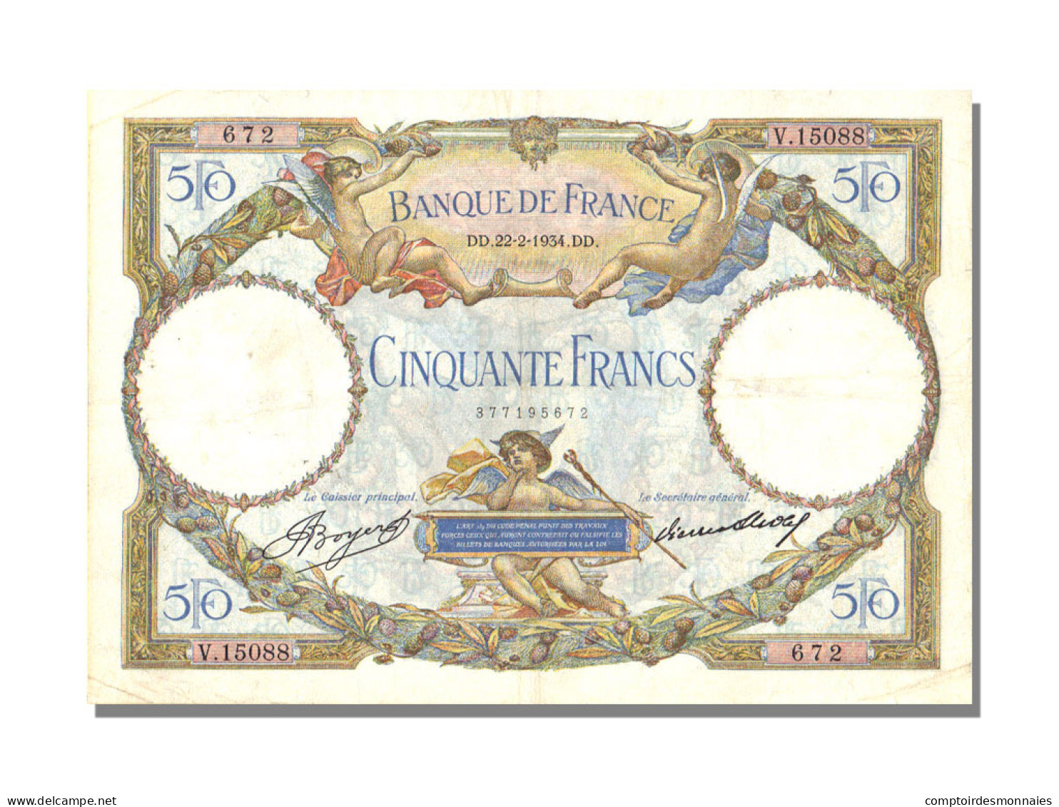 50 Francs Type Luc Olivier Merson - 50 F 1927-1934 ''Luc Olivier Merson''