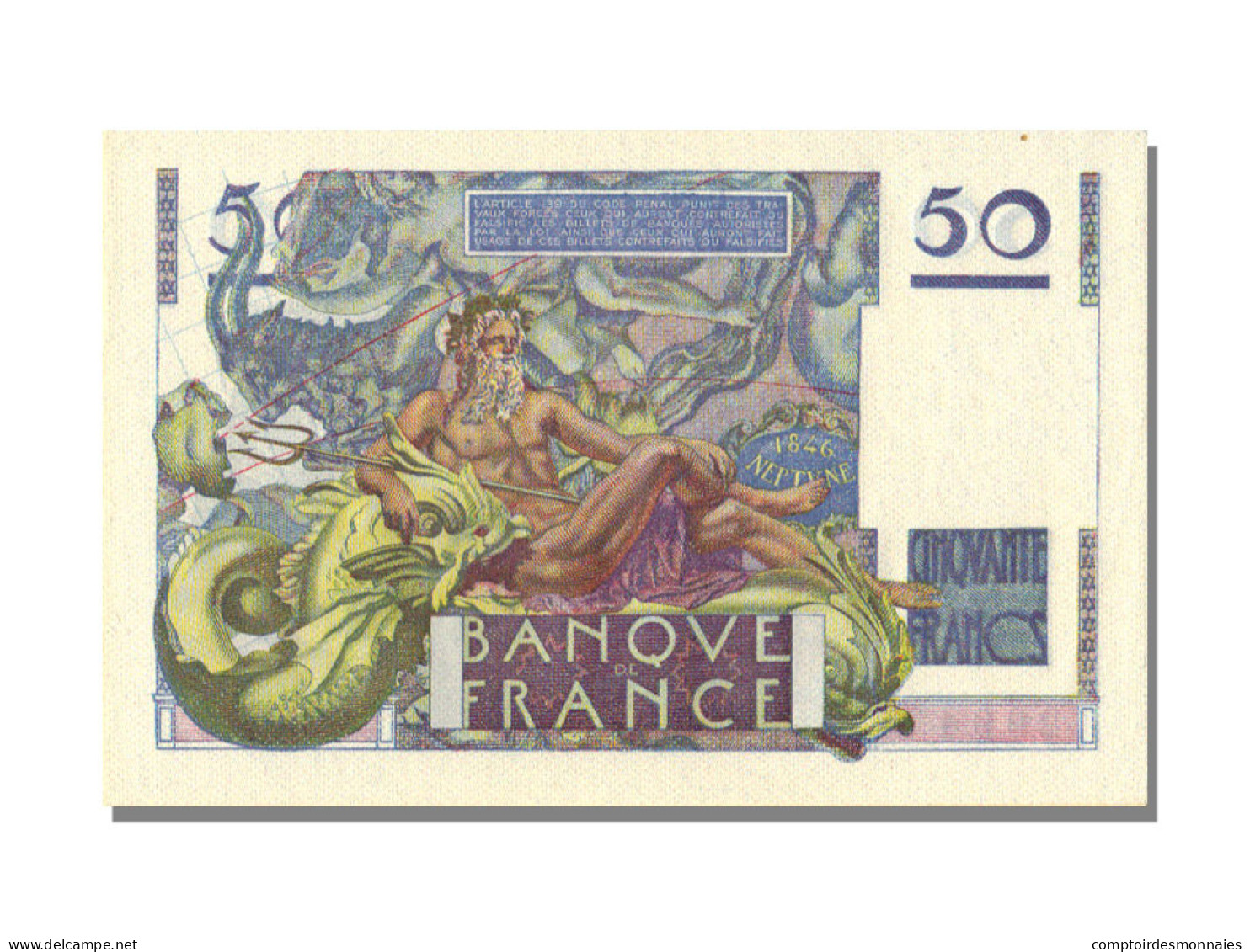 Billet, France, 50 Francs, 50 F 1946-1951 ''Le Verrier'', 1946, 1946-05-31 - 50 F 1946-1951 ''Le Verrier''