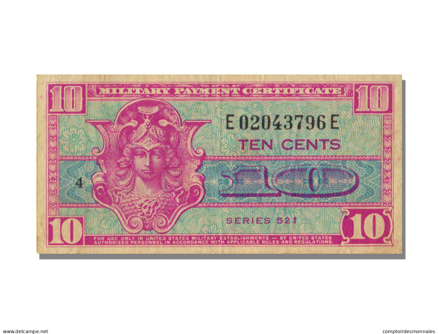 Billet, États-Unis, 10 Cents, KM:M30, TTB+ - 1954-1958 - Series 521