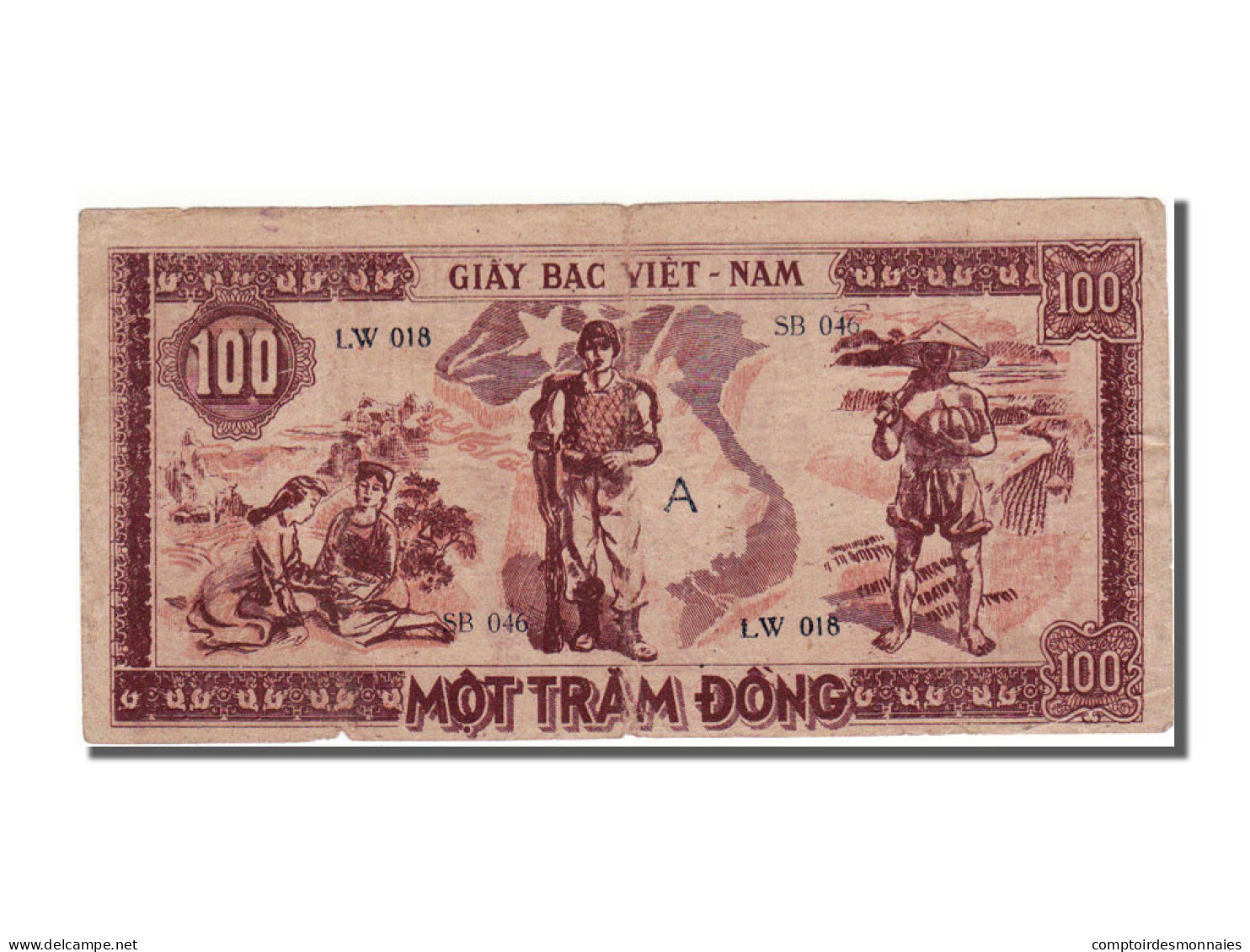 Billet, Viet Nam, 100 Dông, 1948, SUP - Viêt-Nam