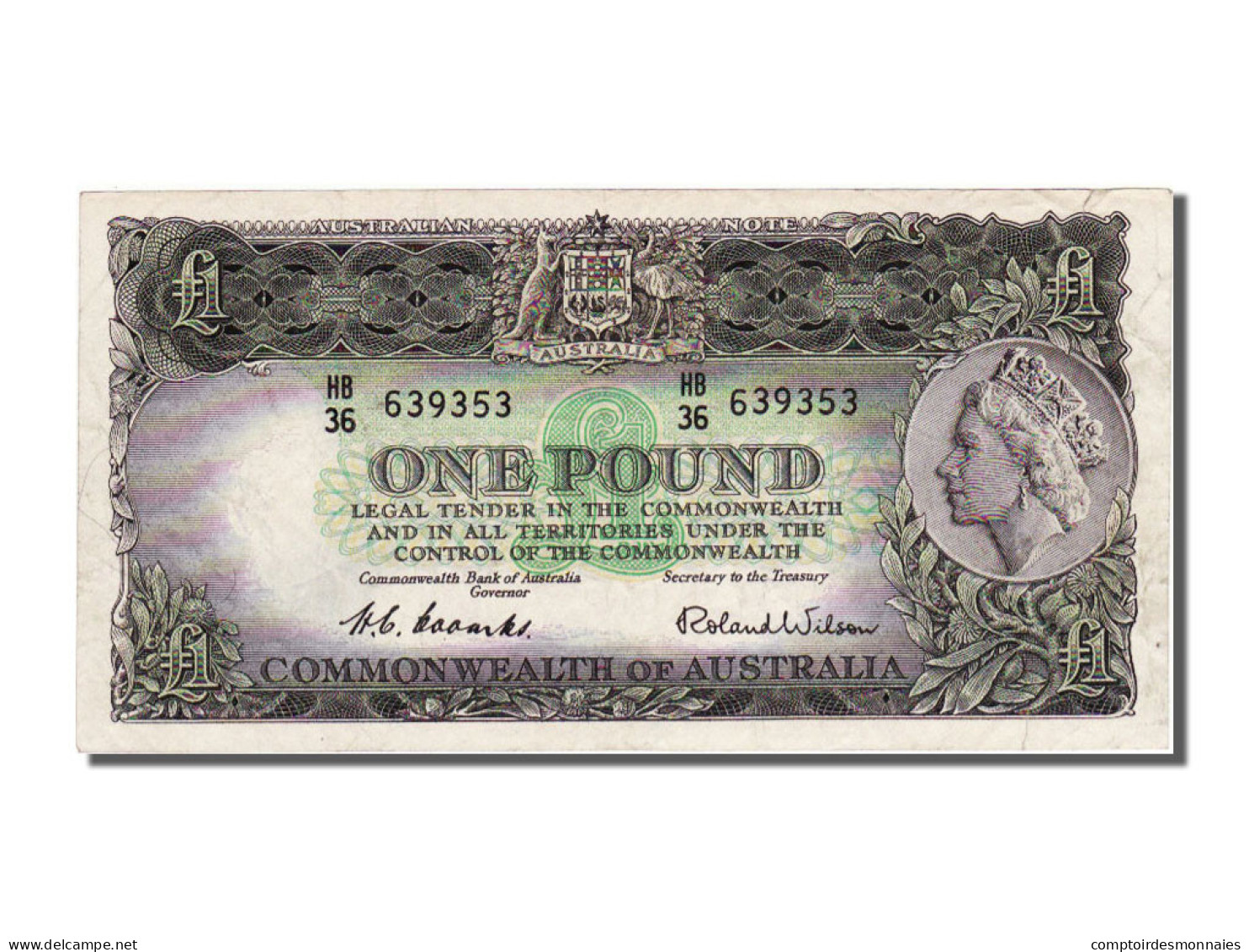 Billet, Australie, 1 Pound, SUP - Other & Unclassified