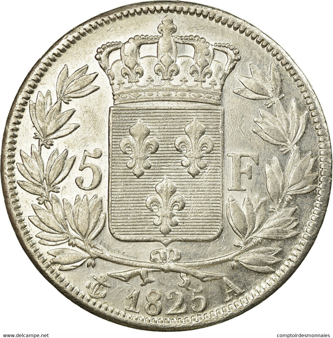 Monnaie, France, Charles X, 5 Francs, 1825, Paris, TTB+, Argent, KM:720.1 - 5 Francs