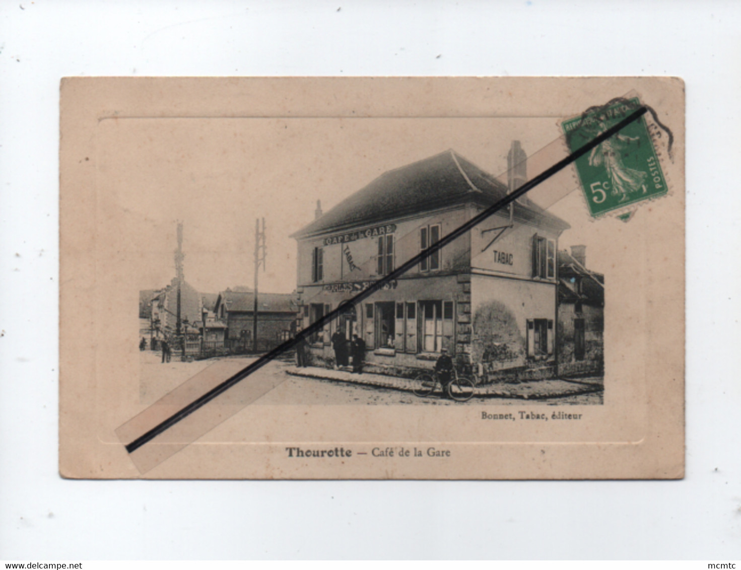 CPA -   Thourotte  - Café De La Gare - Thourotte