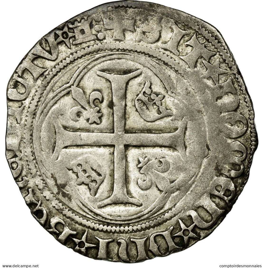 Monnaie, France, Blanc, Tours, TB+, Billon, Duplessy:587 - 1483-1498 Karel VIII