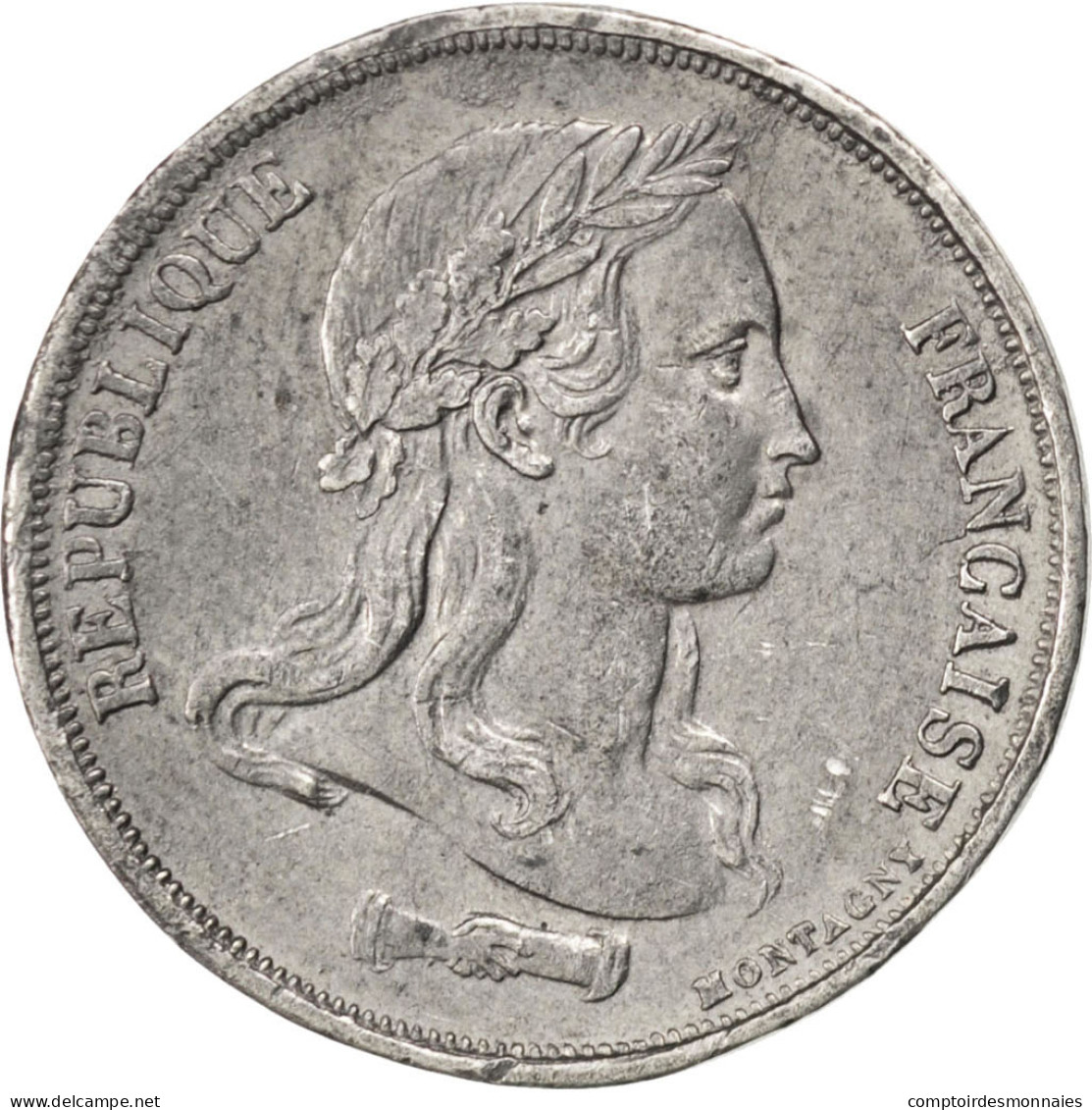 Monnaie, France, 20 Francs, 1848, TTB, Tin, Gadoury:1054 - Probedrucke