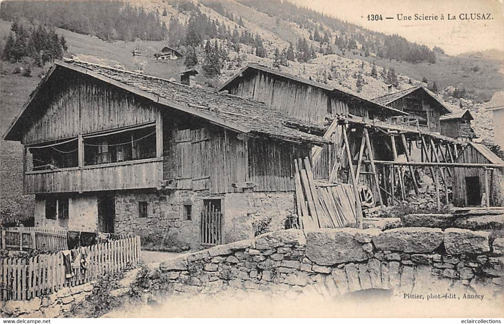 La Clusaz           74          Une Scierie             (voir Scan) - La Clusaz