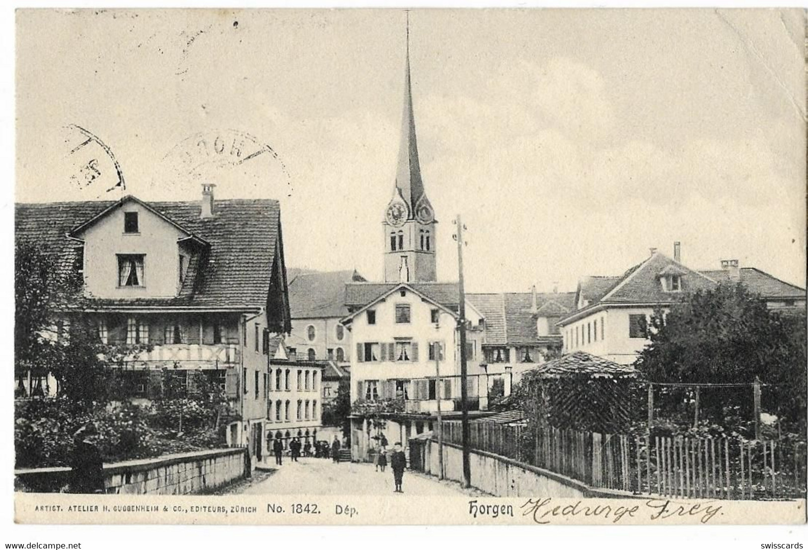 HORGEN: Dorfeingangspassage Animiert 1909 - Dorf