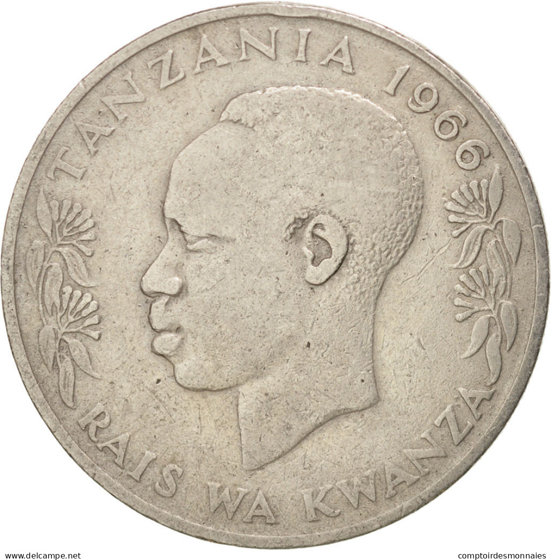 Monnaie, Tanzania, Shilingi, 1966, TB+, Copper-nickel, KM:4 - Tanzania