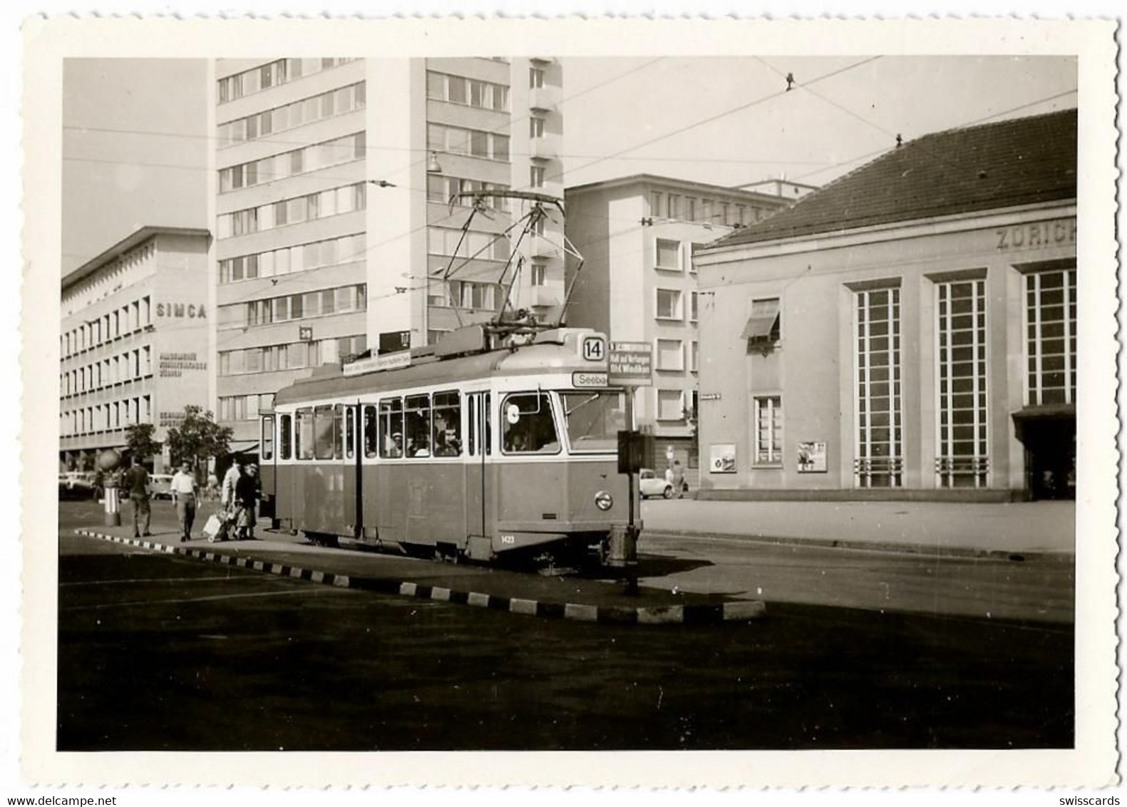 WIEDIKON: Strassenbahn VBZ Nach Seebach, Bahnhof, Privatfoto 1963 - Wiedikon