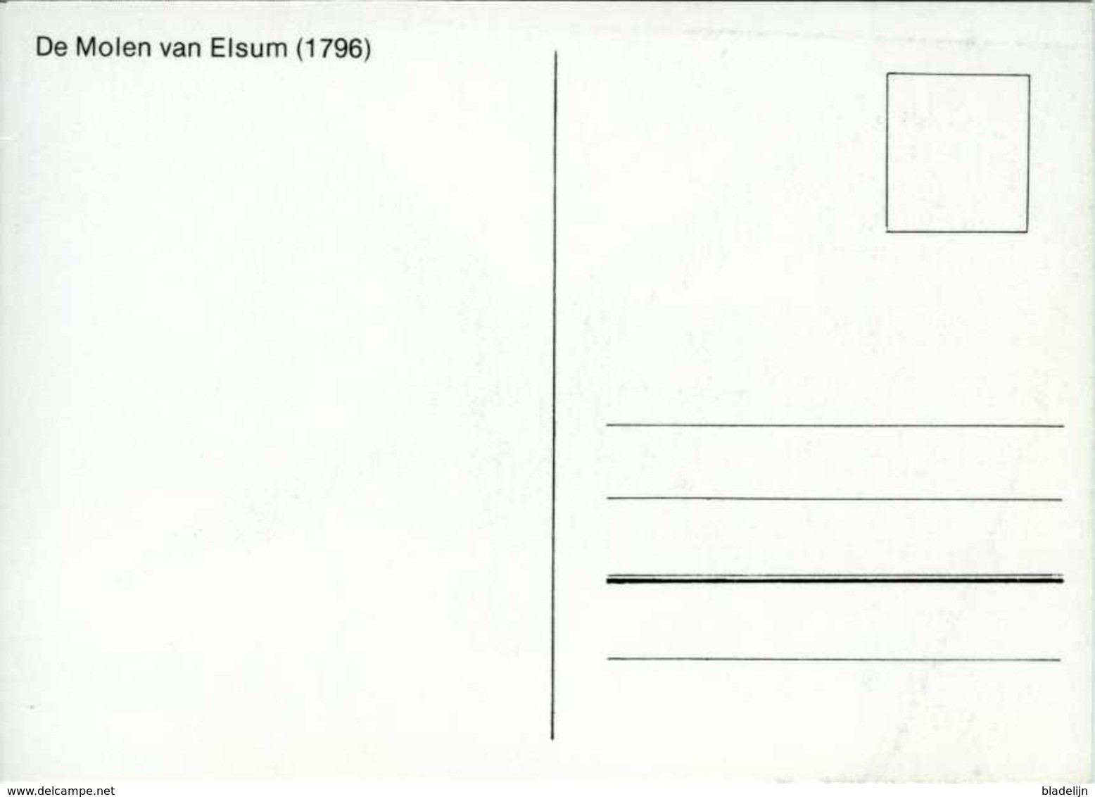 GEEL - Elsum (Antw.) - Molen/moulin - De Elsummolen Of Molen Van't Veld Ca. 1980, Op Zijn Vroegere Locatie In Bedrijf - Geel