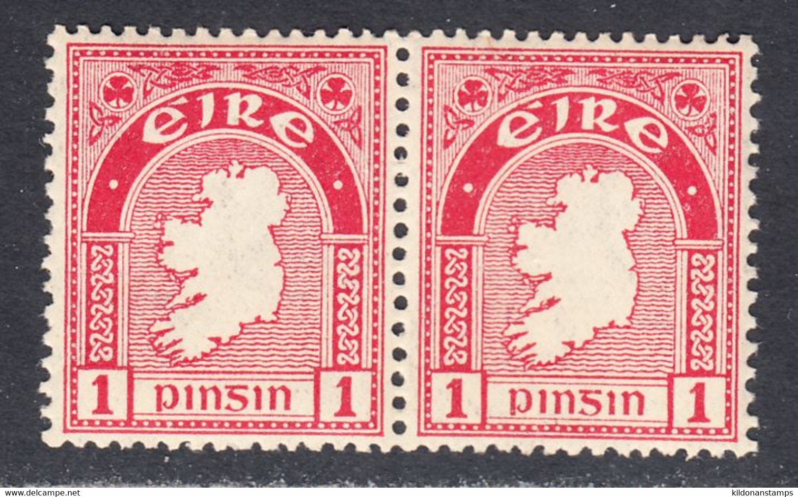 Ireland 1922-34 Mint Mounted, Pair, Sc# ,SG 72 - Nuevos