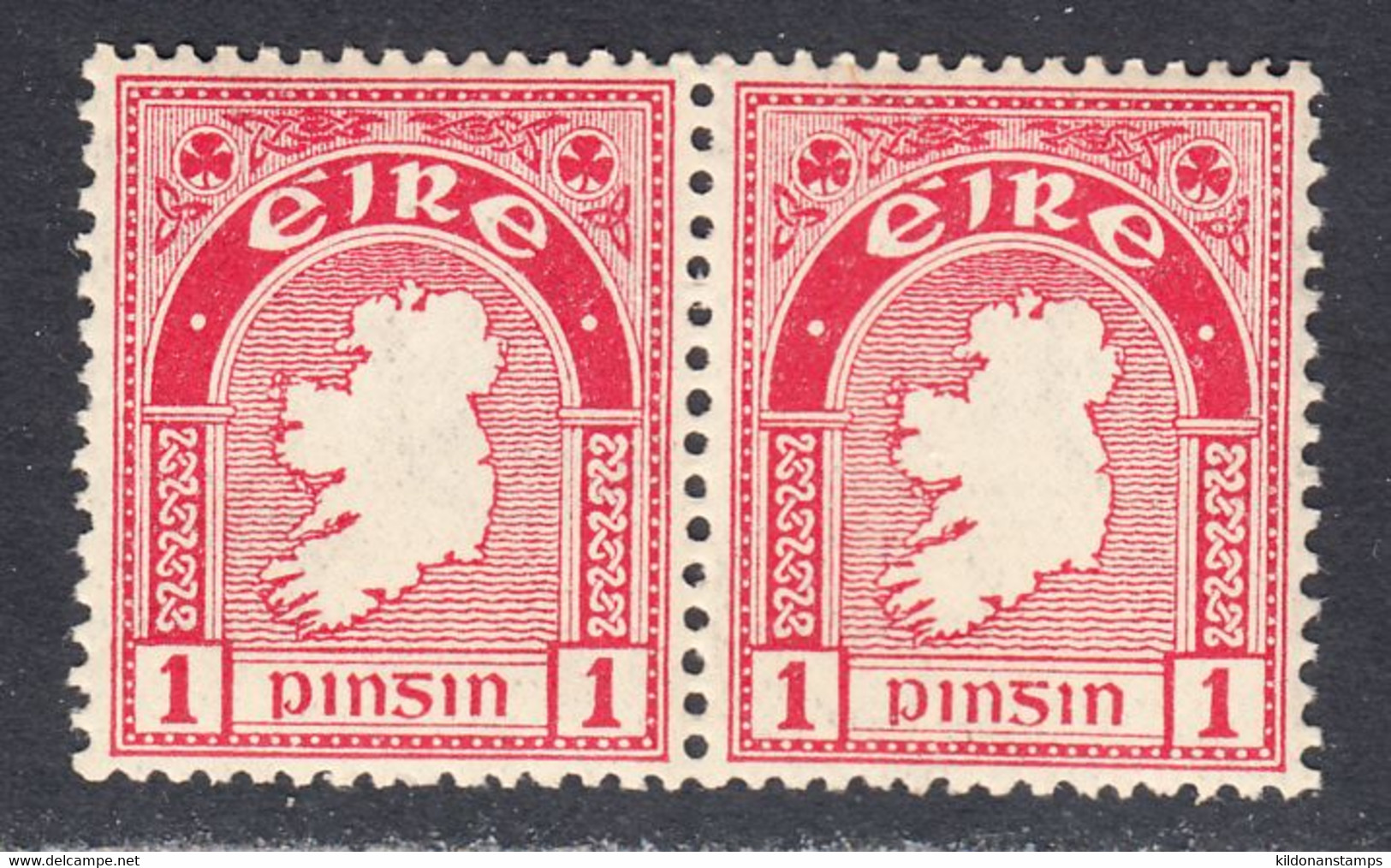 Ireland 1922-34 Mint Mounted, Pair, Sc# ,SG 72 - Ongebruikt