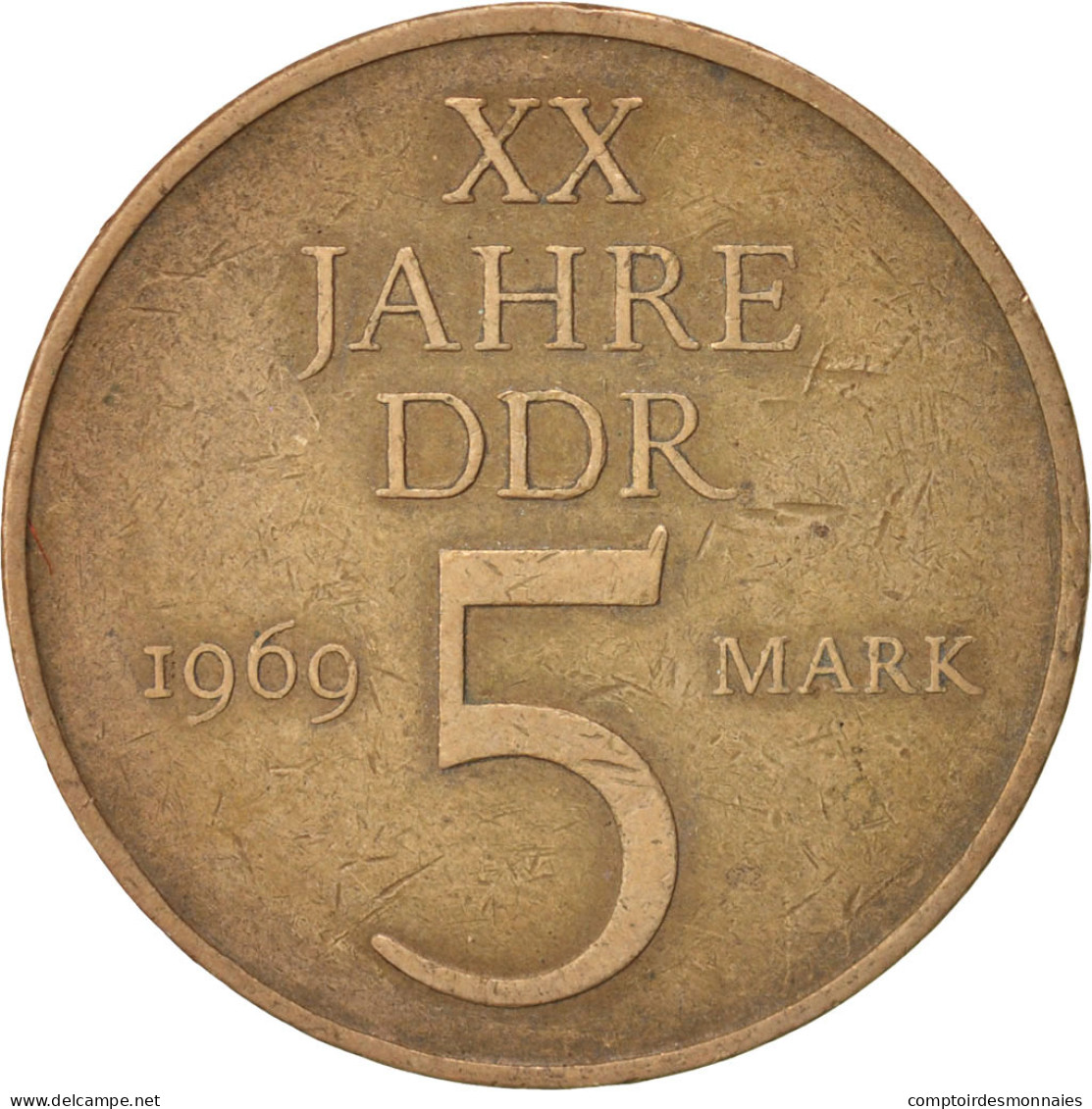 Monnaie, GERMAN-DEMOCRATIC REPUBLIC, 5 Mark, 1969, TTB, Nickel-Bronze, KM:22.1 - 5 Marcos