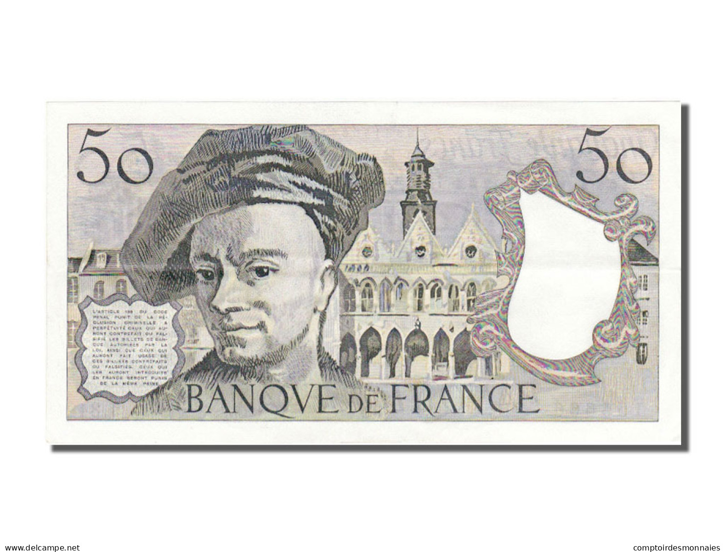 Billet, France, 50 Francs, 50 F 1976-1992 ''Quentin De La Tour'', 1983, SUP+ - 50 F 1976-1992 ''quentin De La Tour''