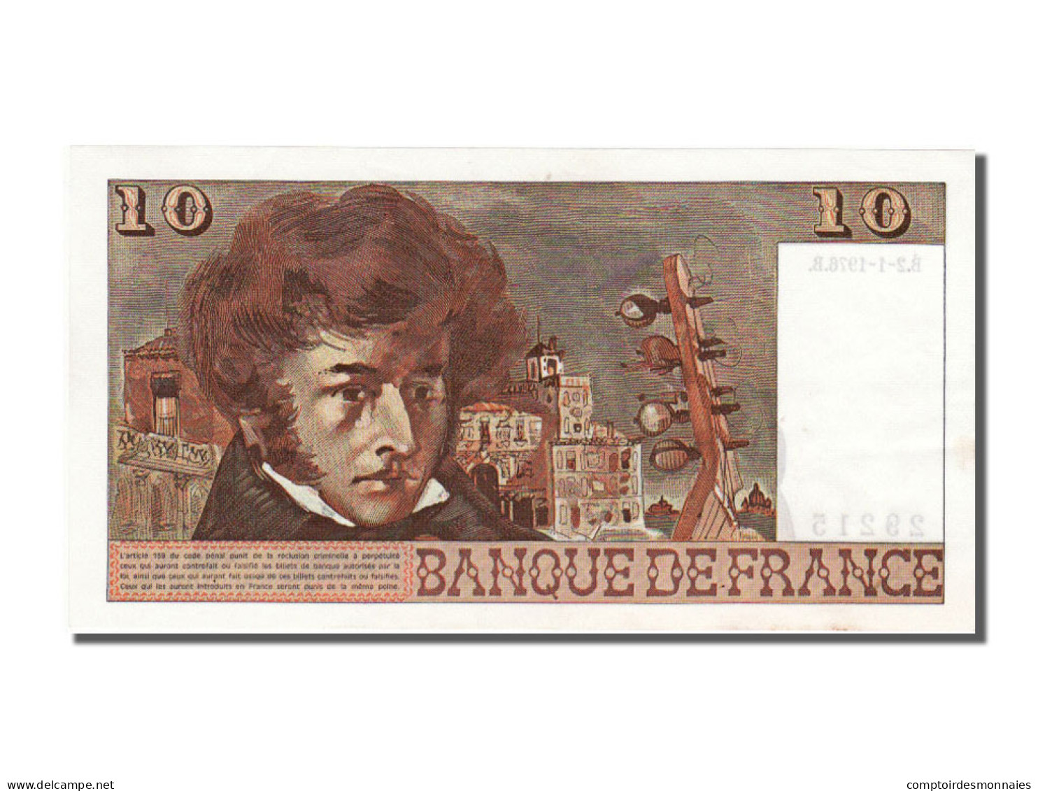 Billet, France, 10 Francs, 10 F 1972-1978 ''Berlioz'', 1976, 1976-01-02, SPL - 10 F 1972-1978 ''Berlioz''