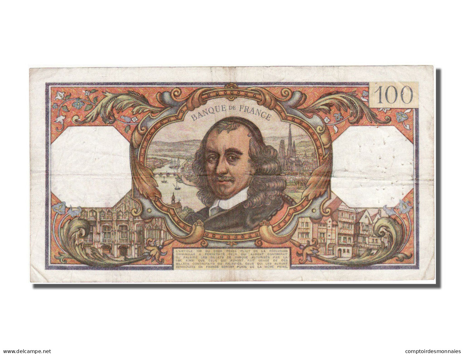Billet, France, 100 Francs, 100 F 1964-1979 ''Corneille'', 1967, 1967-04-06 - 100 F 1964-1979 ''Corneille''