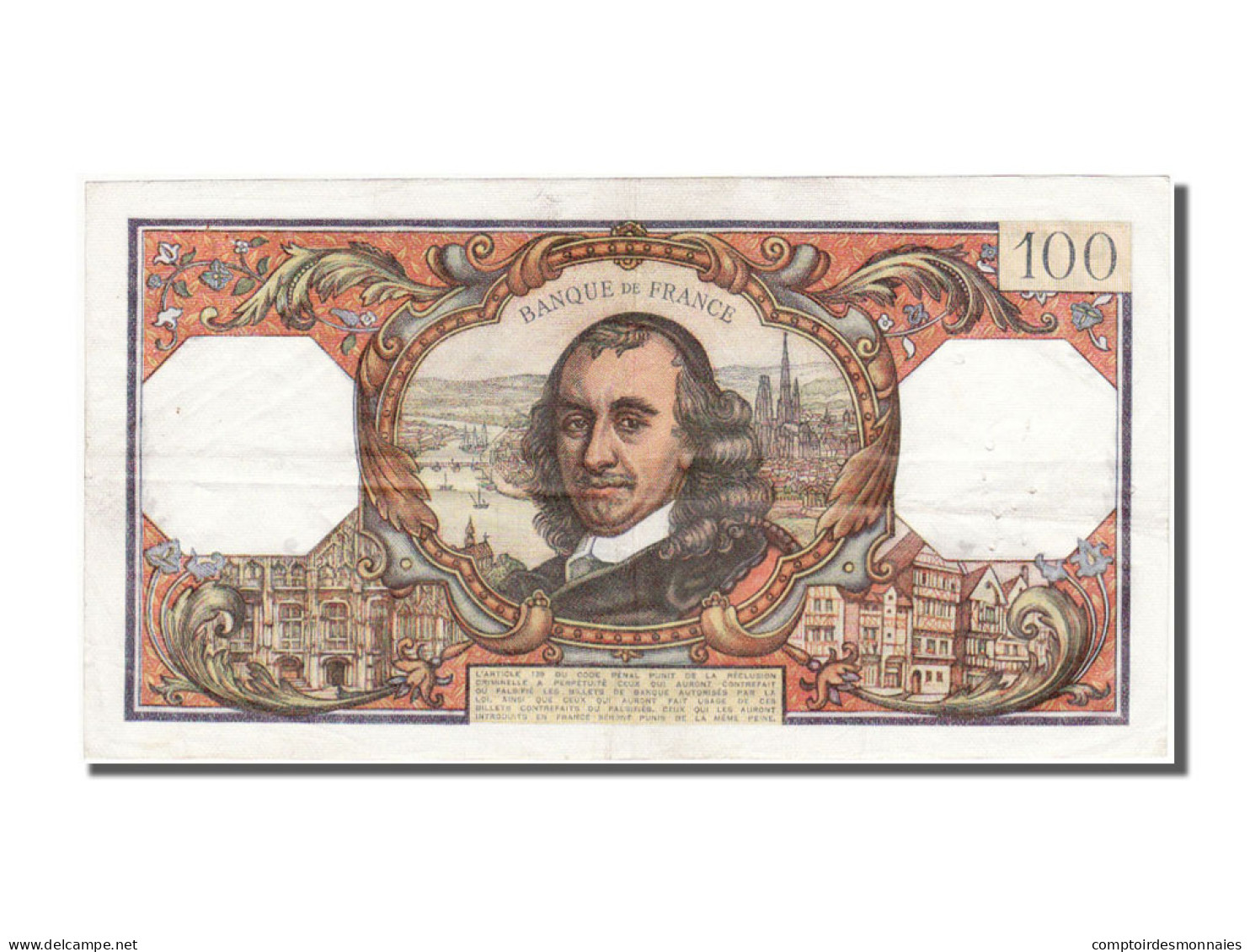 Billet, France, 100 Francs, 100 F 1964-1979 ''Corneille'', 1969, 1969-01-02 - 100 F 1964-1979 ''Corneille''