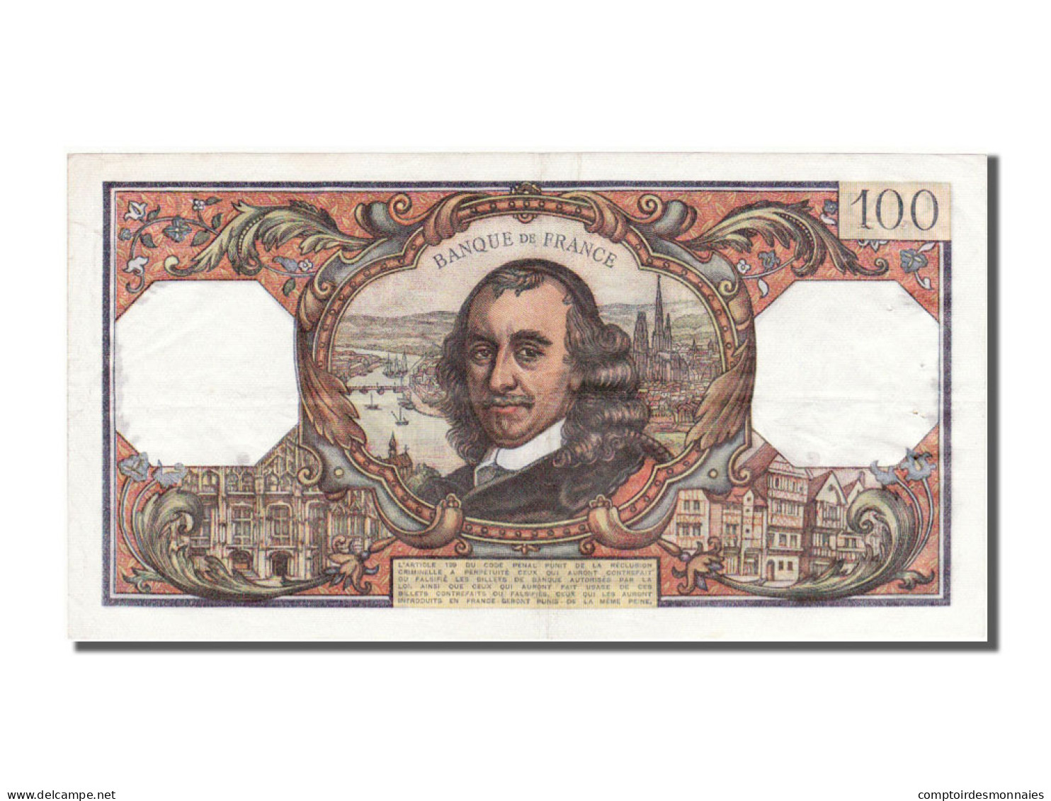 Billet, France, 100 Francs, 100 F 1964-1979 ''Corneille'', 1973, 1973-01-04 - 100 F 1964-1979 ''Corneille''