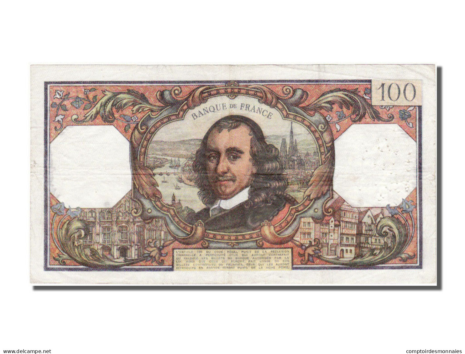 Billet, France, 100 Francs, 100 F 1964-1979 ''Corneille'', 1975, 1975-05-15 - 100 F 1964-1979 ''Corneille''