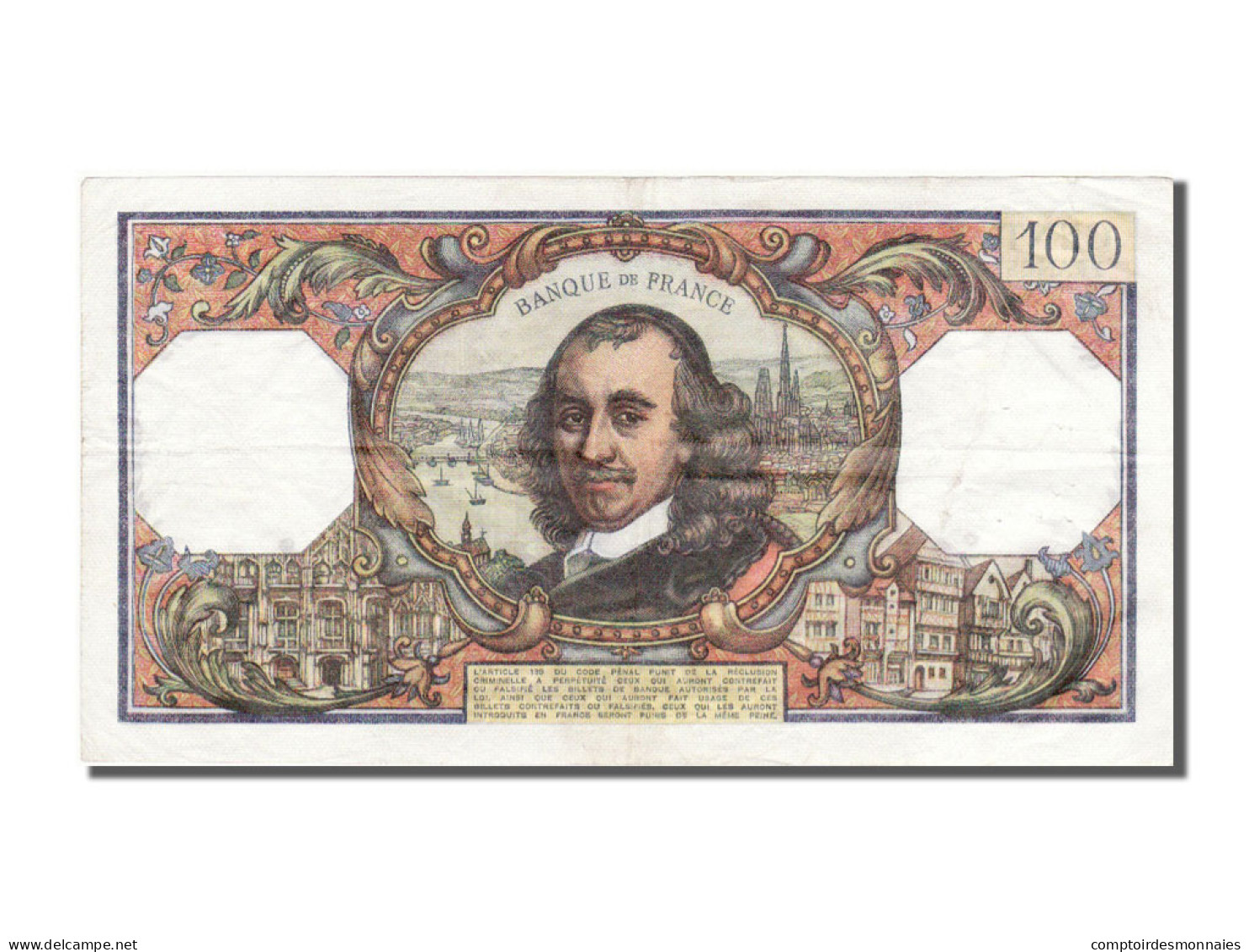 Billet, France, 100 Francs, 100 F 1964-1979 ''Corneille'', 1977, 1977-06-02 - 100 F 1964-1979 ''Corneille''