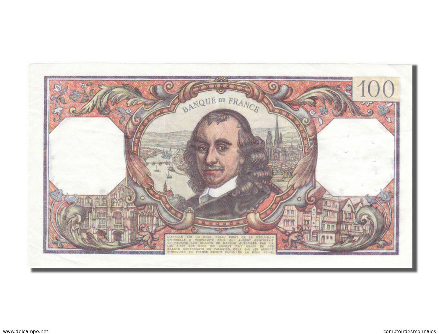 Billet, France, 100 Francs, 100 F 1964-1979 ''Corneille'', 1977, 1977-03-03 - 100 F 1964-1979 ''Corneille''