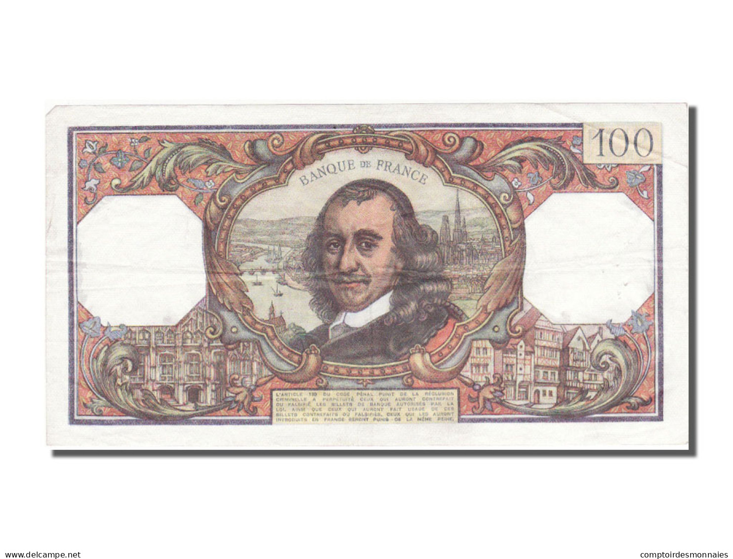 Billet, France, 100 Francs, 100 F 1964-1979 ''Corneille'', 1977, 1977-03-03 - 100 F 1964-1979 ''Corneille''