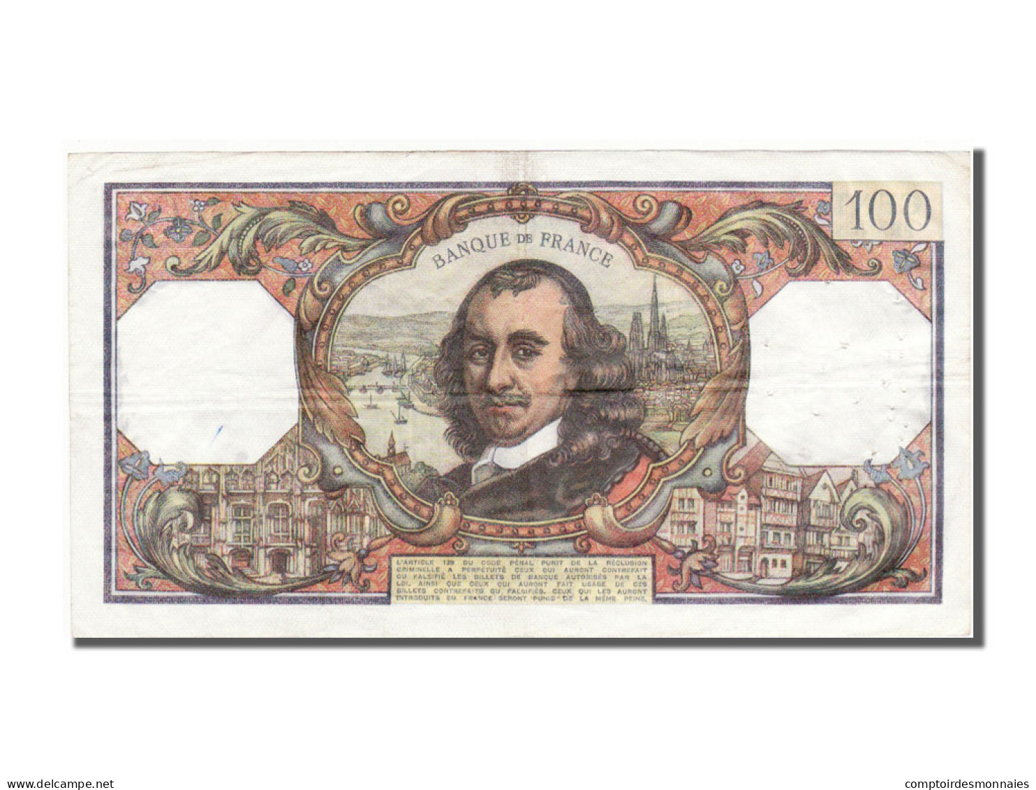 Billet, France, 100 Francs, 100 F 1964-1979 ''Corneille'', 1977, 1977-12-02 - 100 F 1964-1979 ''Corneille''