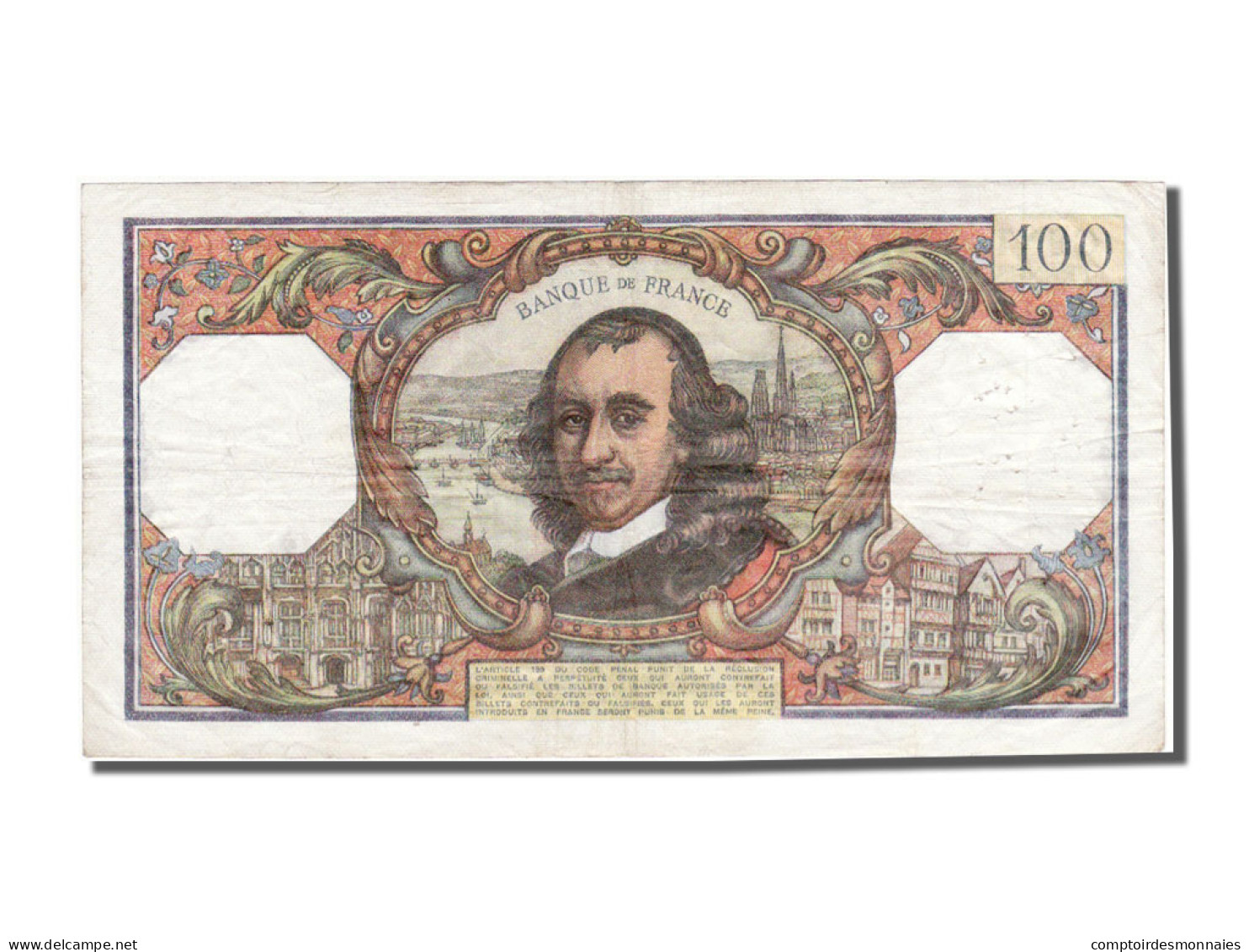 Billet, France, 100 Francs, 100 F 1964-1979 ''Corneille'', 1978, 1978-03-02 - 100 F 1964-1979 ''Corneille''