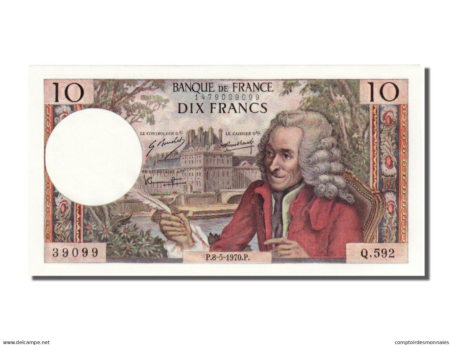 Billet, France, 10 Francs, 10 F 1963-1973 ''Voltaire'', 1970, 1970-05-08, NEUF - 10 F 1963-1973 ''Voltaire''