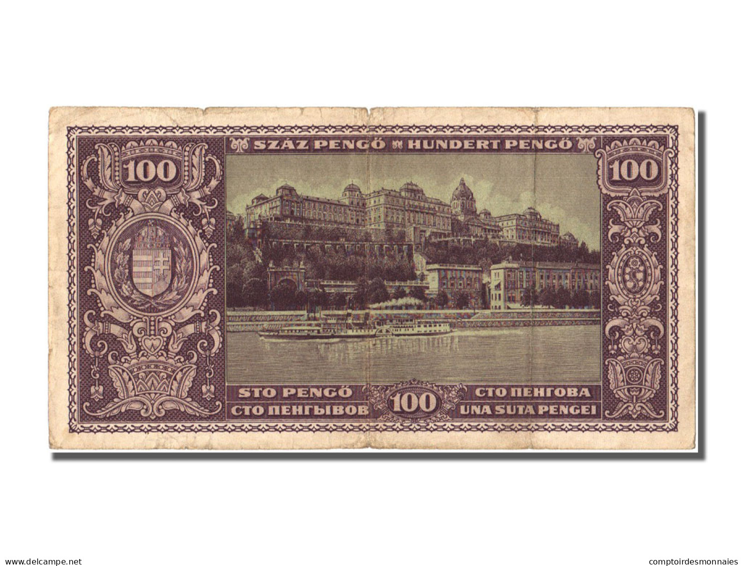 Billet, Hongrie, 100 Pengö, 1945, 1945-04-05, TTB - Hongrie