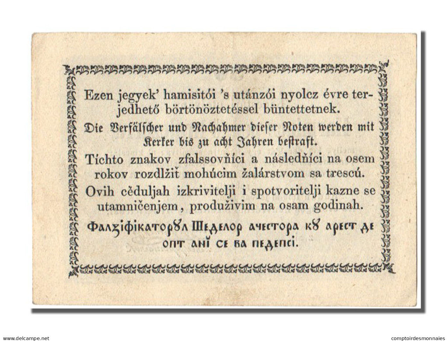 Billet, Hongrie, 30 Pengö Krajczar, 1849, SPL - Hongrie