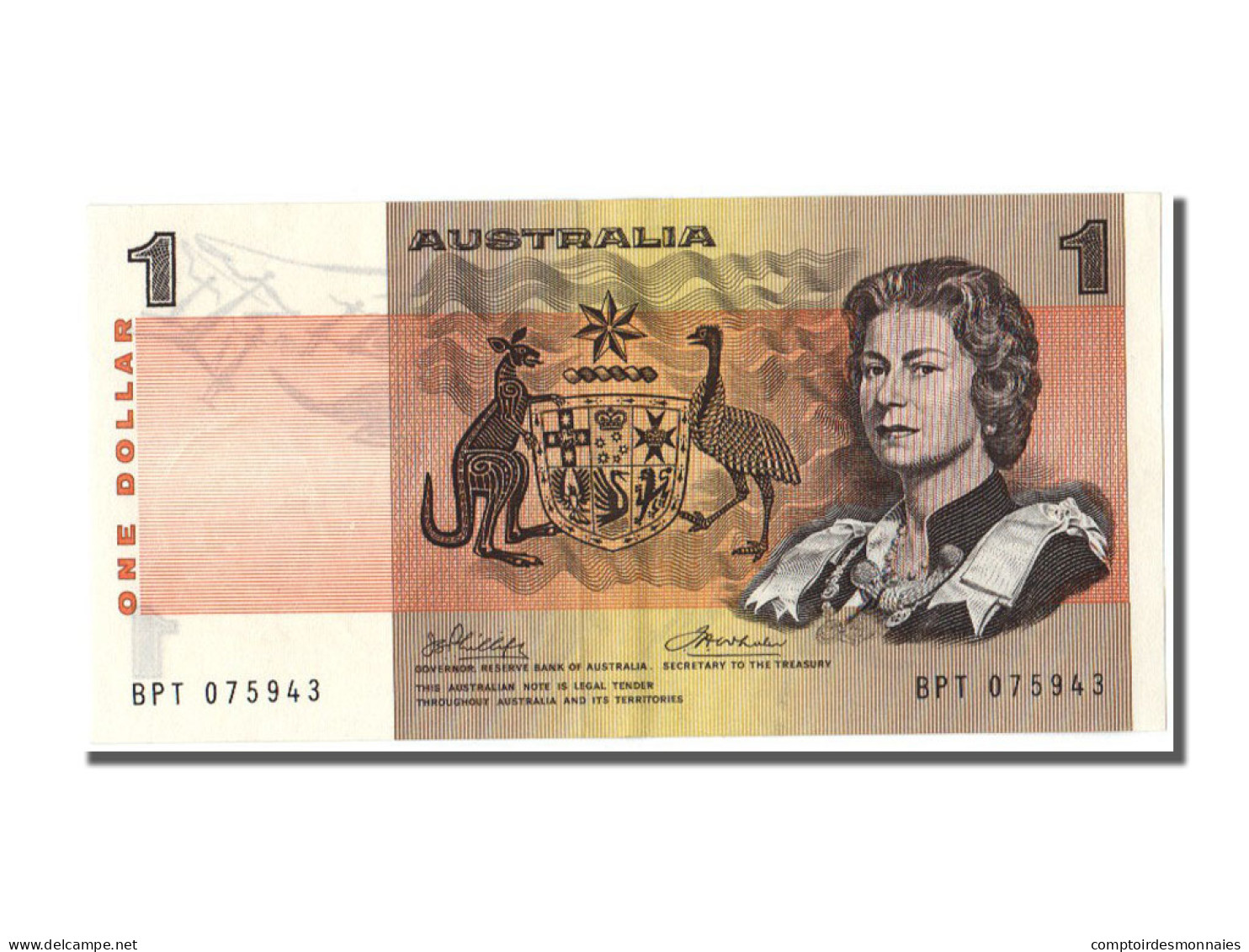 Billet, Australie, 1 Dollar, 1974, TTB+ - Autres & Non Classés