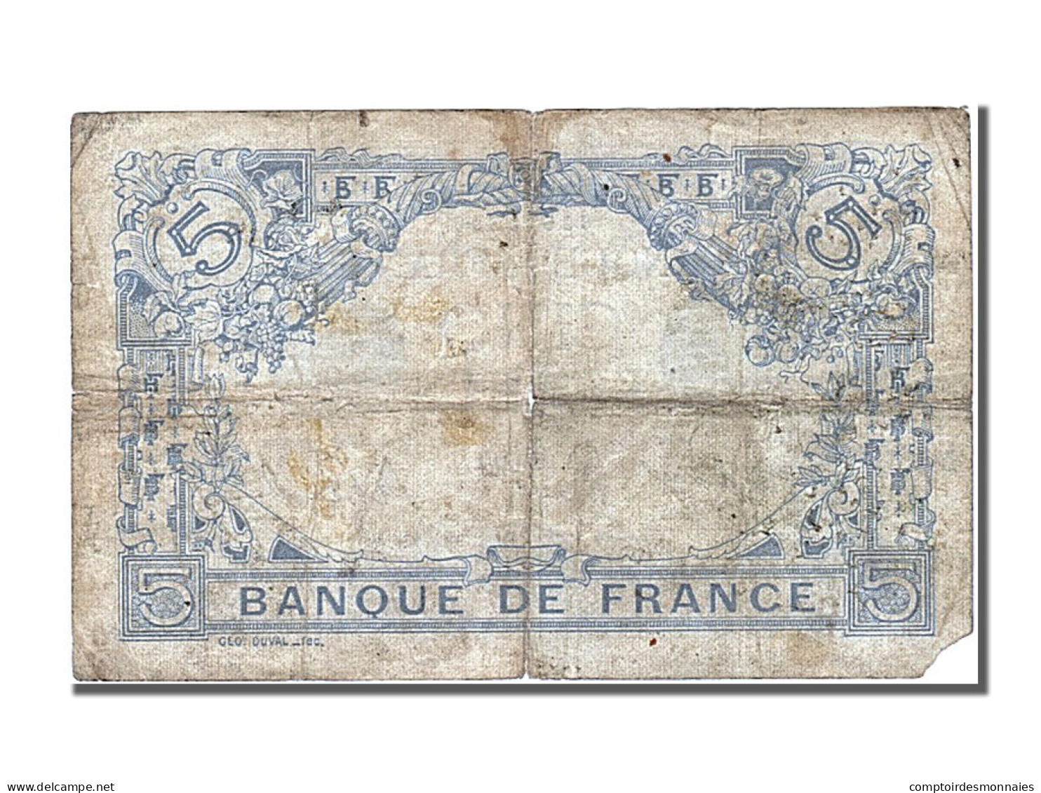 Billet, France, 5 Francs, 5 F 1912-1917 ''Bleu'', 1913, 1913-08-13, TB - 5 F 1912-1917 ''Bleu''