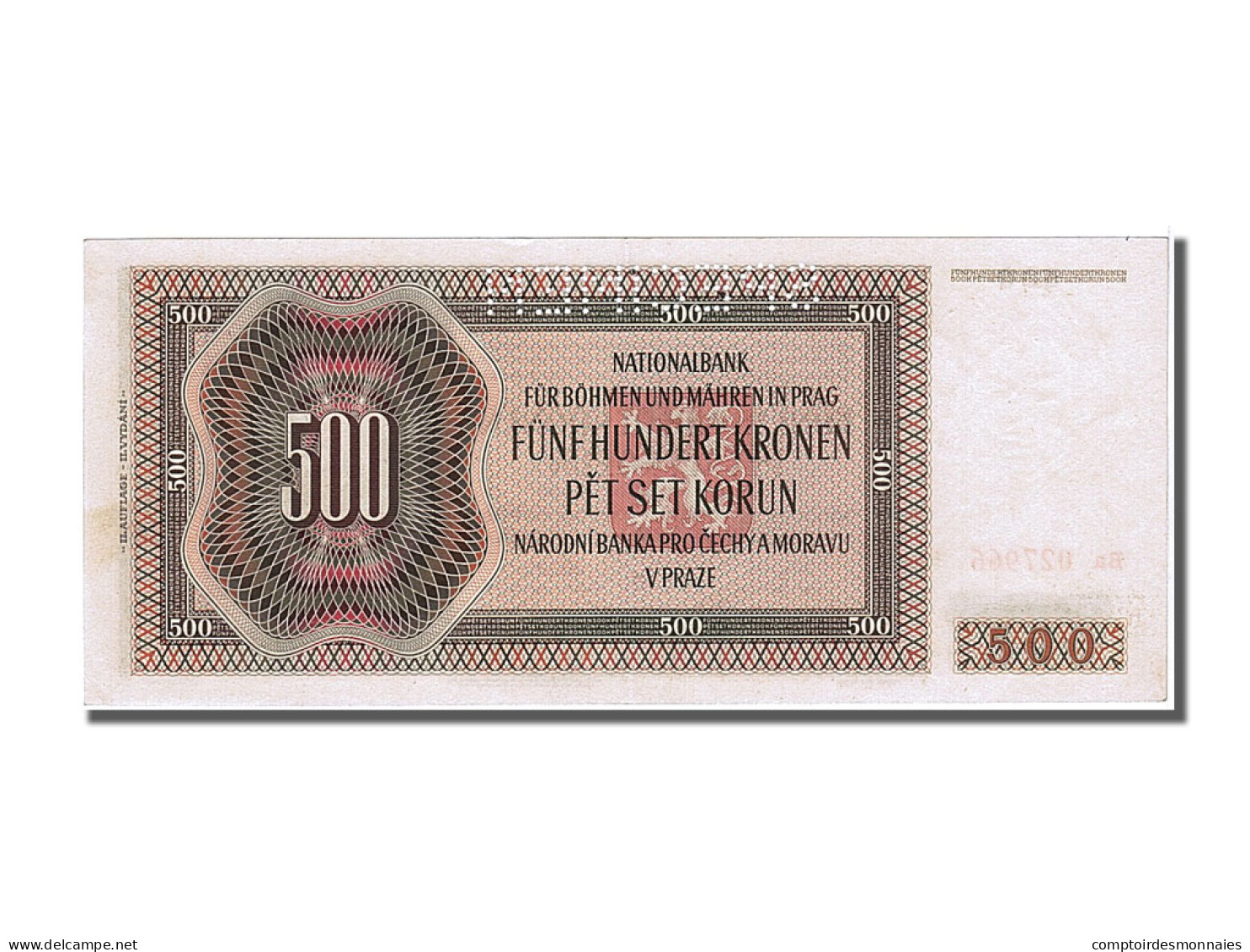 Billet, Bohemia And Moravia, 500 Korun, 1942, 1942-02-24, NEUF - Andere - Europa
