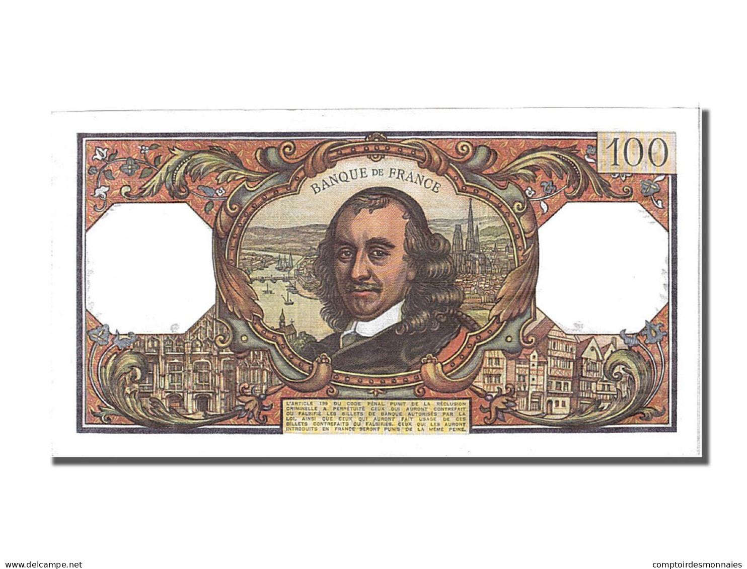 Billet, France, 100 Francs, 100 F 1964-1979 ''Corneille'', 1972, 1972-05-04 - 100 F 1964-1979 ''Corneille''