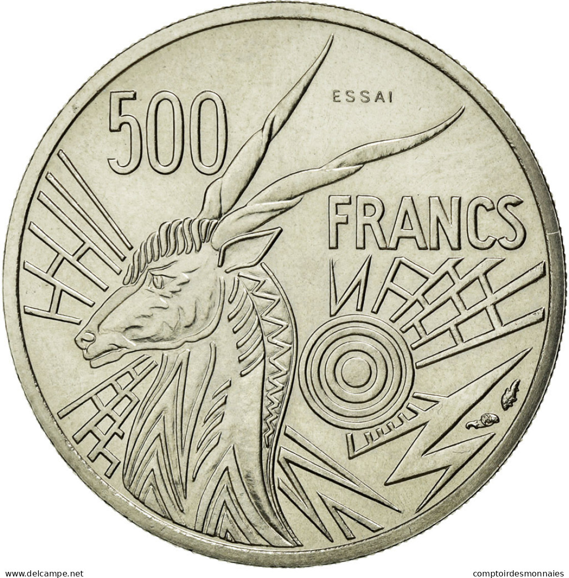 Monnaie, États De L'Afrique Centrale, 500 Francs, 1976, Paris, FDC, Nickel - Cameroun