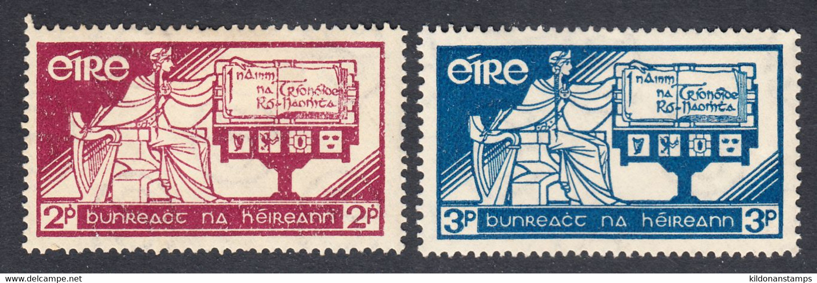 Ireland 1937 Mint Mounted, Sc# ,SG 105-106 - Ongebruikt