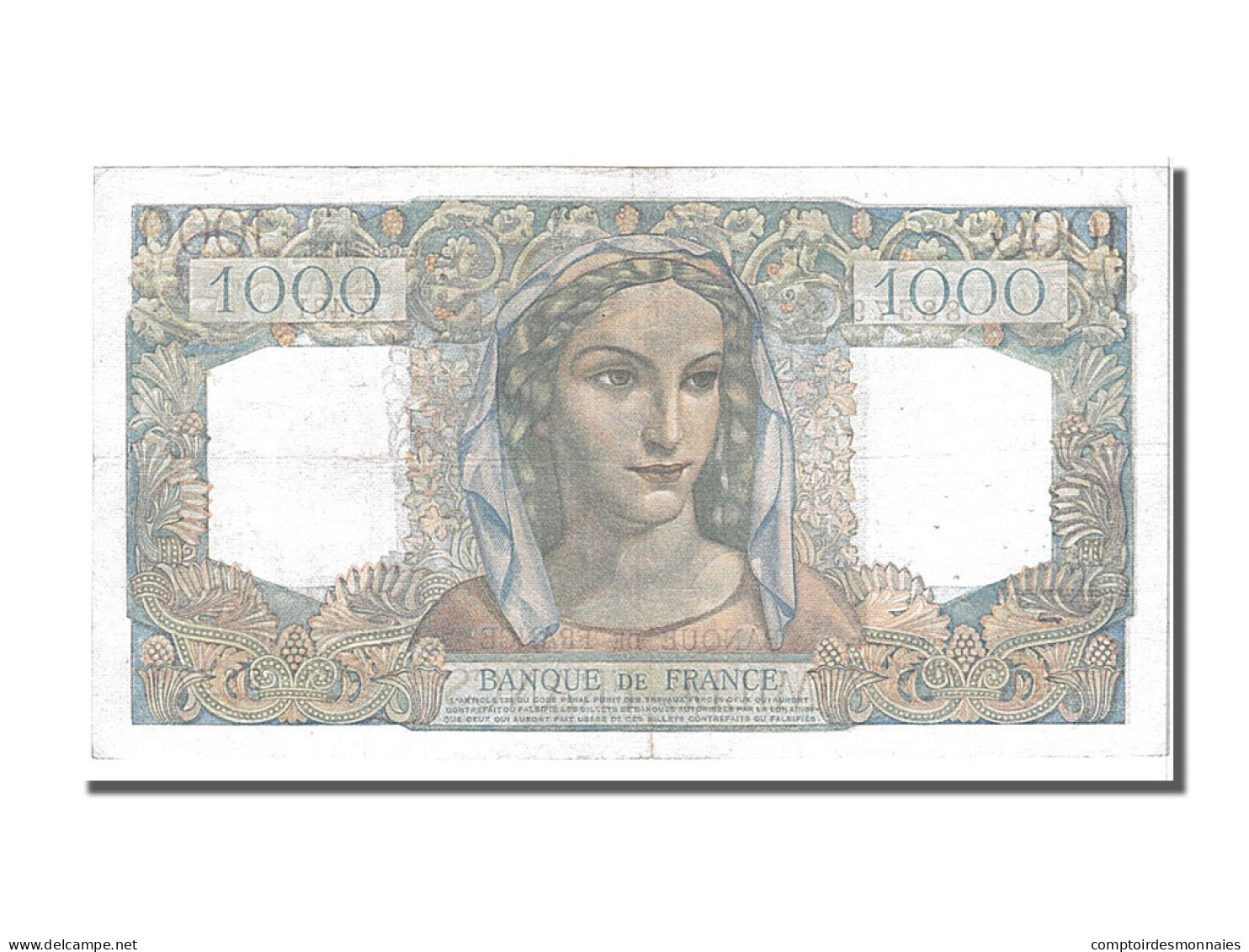 Billet, France, 1000 Francs, 1 000 F 1945-1950 ''Minerve Et Hercule'', 1948 - 1 000 F 1945-1950 ''Minerve Et Hercule''