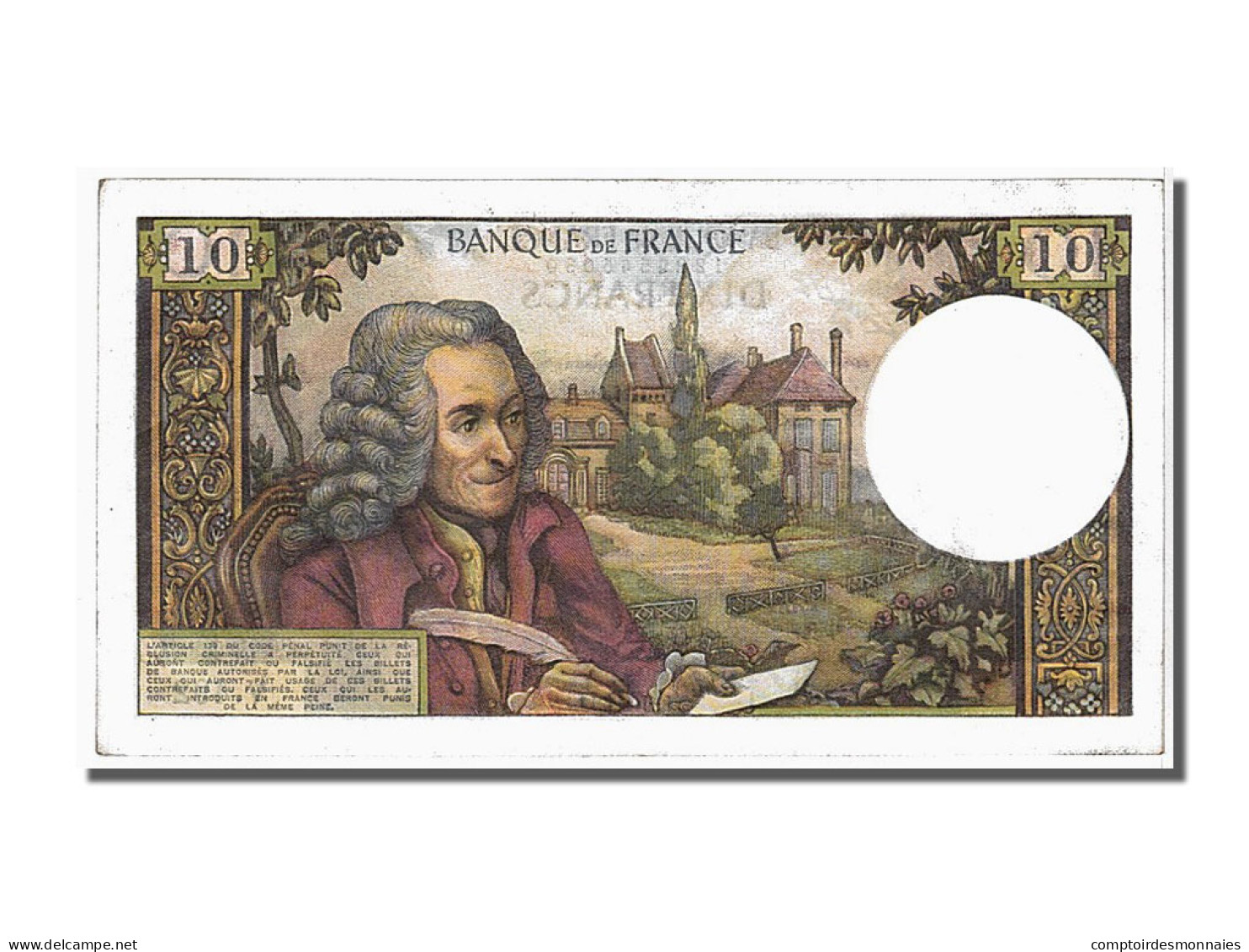Billet, France, 10 Francs, 10 F 1963-1973 ''Voltaire'', 1969, 1969-05-08, SPL - 10 F 1963-1973 ''Voltaire''