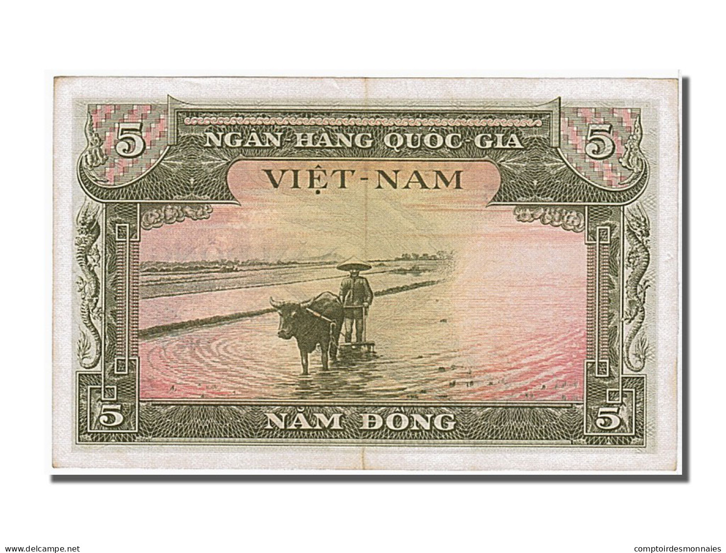 Billet, South Viet Nam, 5 D<ox>ng, 1955, NEUF - Viêt-Nam