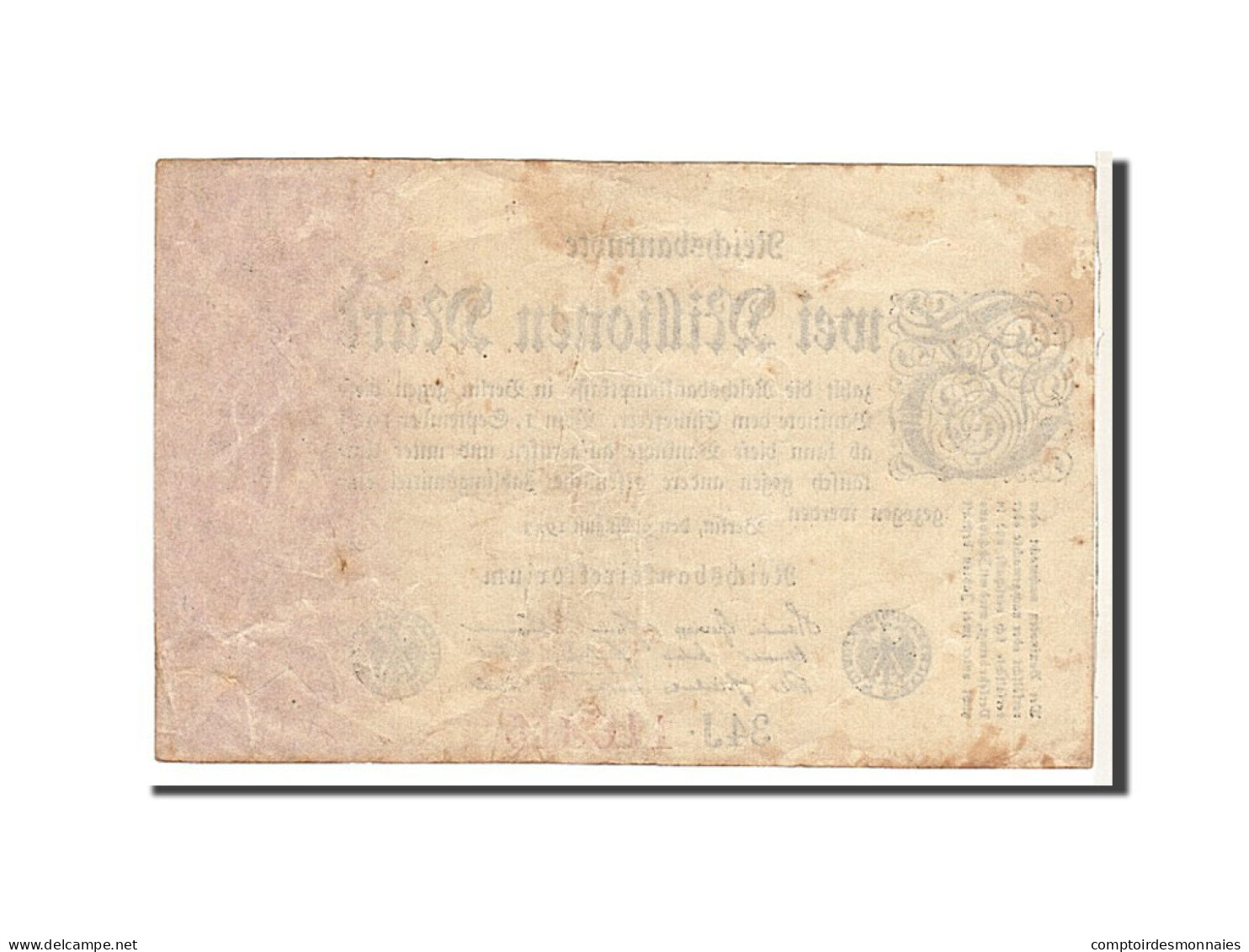 Billet, Allemagne, 2 Millionen Mark, 1923, TTB - 2 Millionen Mark