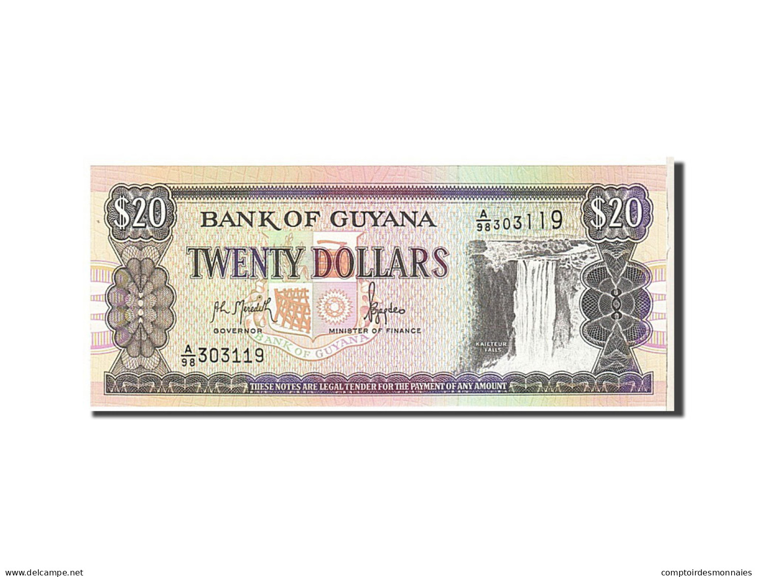 Billet, Guyana, 20 Dollars, 1996, KM:30a, NEUF - Guyana