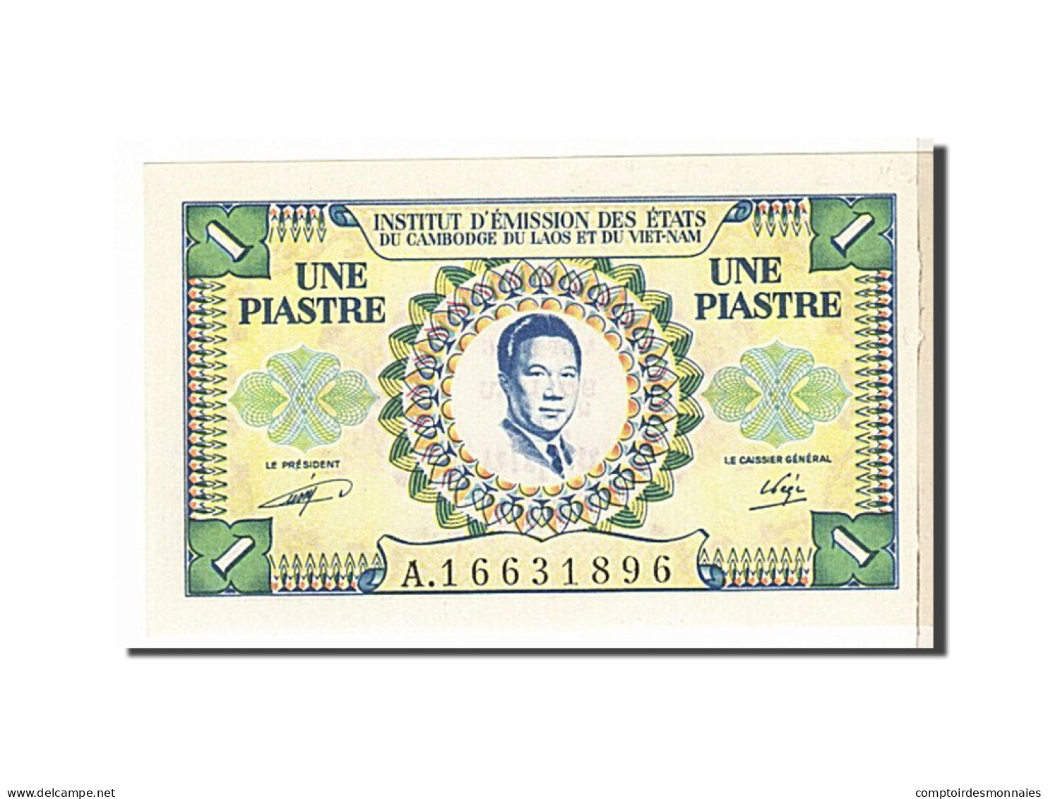 Billet, Indochine Française, 1 Piastre = 1 Riel, 1953, KM:93, SPL - Indochine
